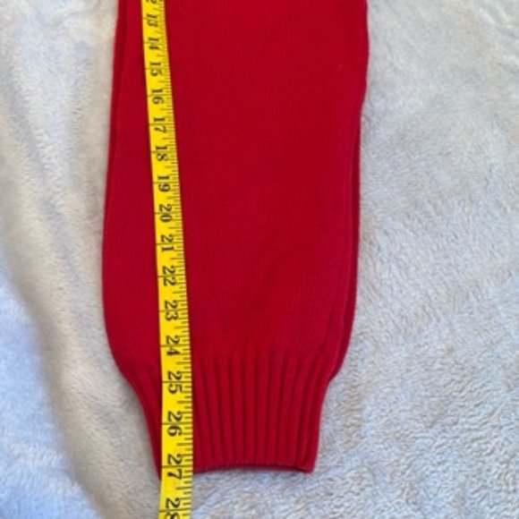 Izod Men's Crew Neck Sweater Cable Knit Red XL - Picture 9 of 15